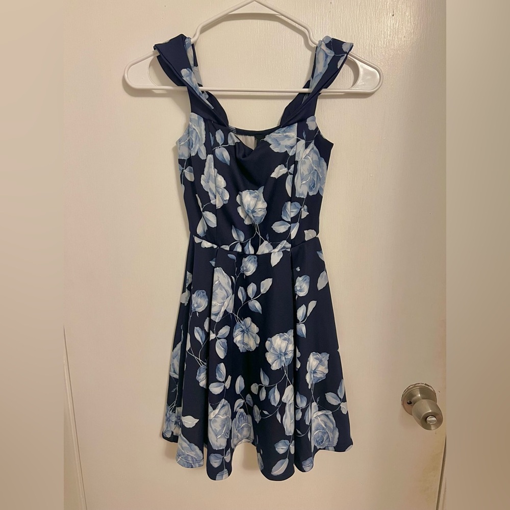 Windsor Navy Floral Dress